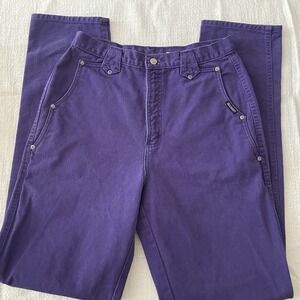 Vintage US Rockies Button fly Purple   Denim Jeans Women's 13/14 x 36 Rodeo